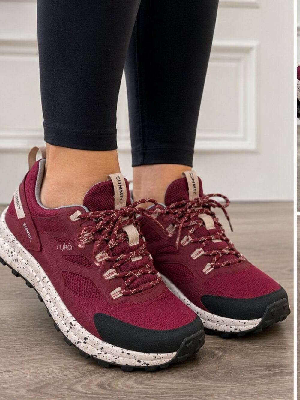 RYKA Summit Trail Women’s Trail Running Hiking Shoes Burgundy Size 9